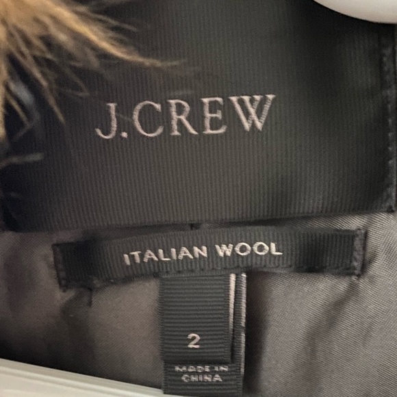 Black J. Crew Coat - Picture 3 of 6